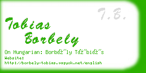 tobias borbely business card